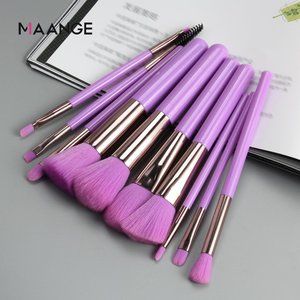 10Pcs Makeup Brush Set Eye Shadow Foundation